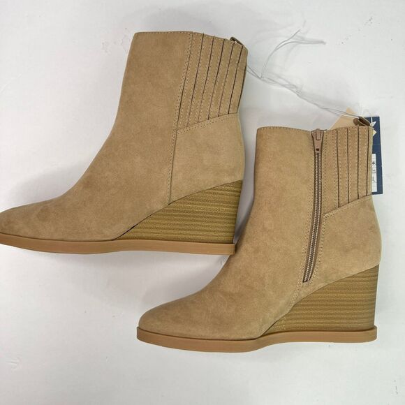 Universal Thread Cypress Wedge Hell Ankle Boots Wonen’s -Taupe/Tan Size 8 #519 - Picture 5 of 12